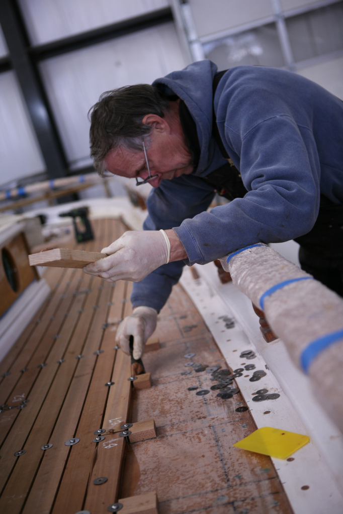 Laying the Deck of Marie Celine