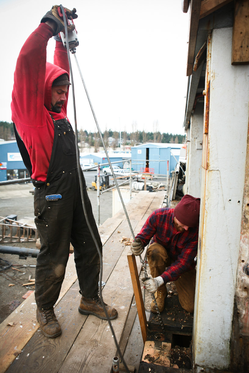 Drilling Holes and Grinding Metal for Muskrat